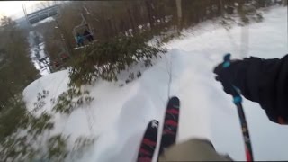 CRAZY SKIER ESCAPES SKI PATROL [upl. by Caylor]