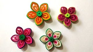 How To Make Beautiful Flower Using Paper Art Quilling [upl. by Jedthus377]