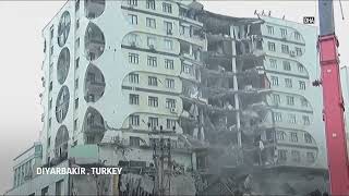 Buildings collapse after Turkey earthquake [upl. by Harle736]