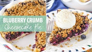 Blueberry Crumb Cheesecake Pie [upl. by Tad704]