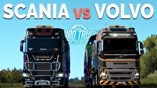 ETS2  Scania S vs Volvo FH16 730HP vs 750HP [upl. by Solahcin]