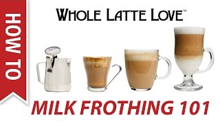 Milk Frothing for Beginners [upl. by Dianemarie]