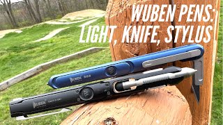 Tactical Pens WUBEN E61 amp E62  Pen Knife Flashlight Stylus…But Worth It Let’s See [upl. by Holleran]