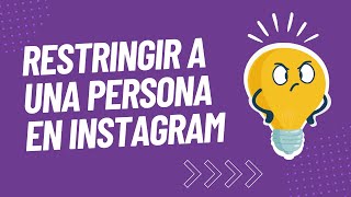 🤔 ¿Cómo funciona el modo restringir de Instagram🙄 [upl. by Kermie]