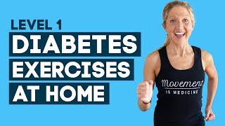 Diabetes Exercises At Home Workout To Help Control Diabetes Level 1 [upl. by Iam]