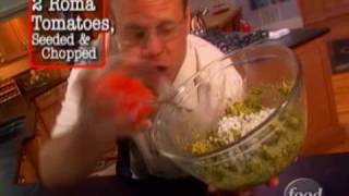 Alton Browns Perfect Guacamole Dip  Food Network [upl. by Alek]