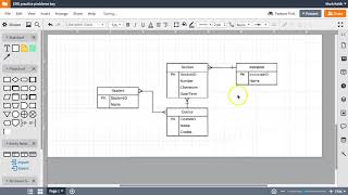 EntityRelationship Diagrams Simple student registration system example [upl. by Idonah]