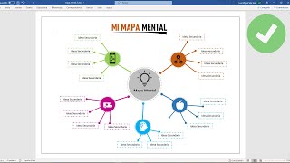 Mapa mental en Word [upl. by Nilorac398]