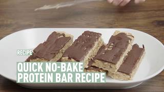 Tasty Homemade Whey Protein Bar Recipe  NoBake [upl. by Howard366]