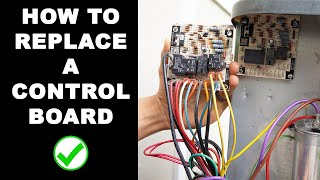 How To Replace Air Conditioner or Furnace Control Board [upl. by Nodnorb]