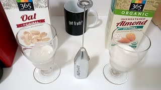 Oat Milk vs Almond Milk part 2 Frothing Test [upl. by Clarabelle]