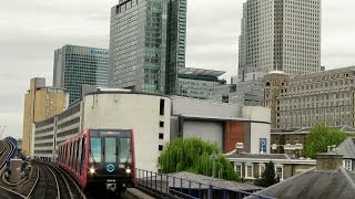 London Riding the DLR Train from Bank to Woolwich Arsenal via London City Airport [upl. by Matusow]