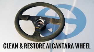 How to clean amp restore alcantara  suede steering wheel [upl. by Rafaela]