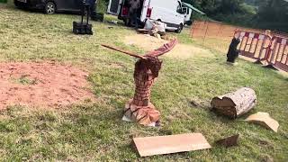 A fabulous range of wooden sculpture at Caerleon festival 2024 [upl. by Bennion732]