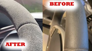 HOW TO Restore my Z06 AlcantaraSuede Steering Wheel [upl. by Zacharia]