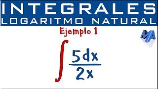 Integral de 1x logaritmo natural  Ejemplo 1 [upl. by Seem224]