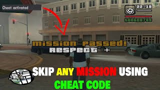 SKIP Missions in GTA SAN ANDREAS Using CHEAT CODE  Pak Gaming [upl. by Llerral65]