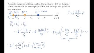 EampM Coulombs Law Level 2 Example 1 [upl. by Arraik]