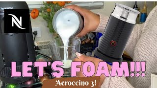 How To Foam Milk With Aeroccino 3 Make Coffee With Foam Tips amp Tricks  Easy Foamed Latte Recipe [upl. by Trik]