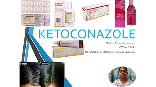 Ketoconazole  Pharmacokinetics  Preparations  Adverse Effects  Interactions  Uses  Nizral [upl. by Charron584]