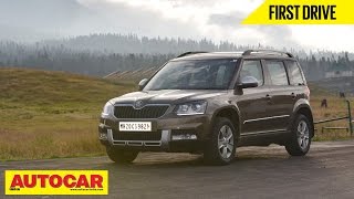 2014 Skoda Yeti Facelift  First Drive Video Review  Autocar India [upl. by Ashwin62]