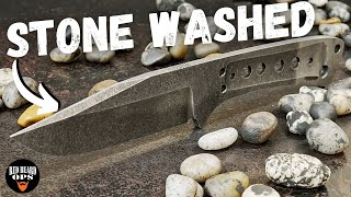 How To Stone Wash A Knife  Full Guide  Knife Making Tips [upl. by Elisabeth782]