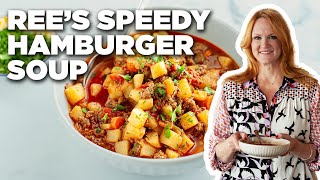 Ree Drummonds Speedy Hamburger Soup  The Pioneer Woman  Food Network [upl. by Eeluj]