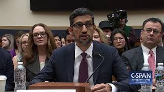 Google CEO Sundar Pichai complete opening statement CSPAN [upl. by Leunad]