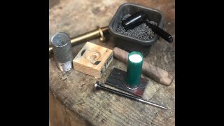 Hand loading Black powder shot shells  No press [upl. by Welford290]