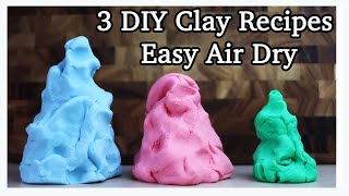 DIY Air Dry Clay Recipes FAST and EASY [upl. by Lizette]