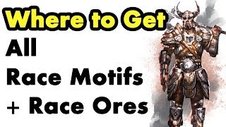 Elder Scrolls Online Where to Get Racial Motifs Learn Crafting Styles Guide [upl. by Odlonyer45]