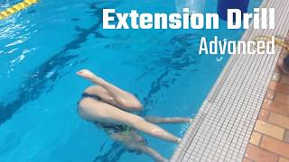 Extension Drill for Synchronized SwimmingArtistic Swimming [upl. by Lyford470]