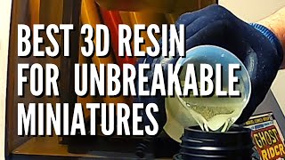 Best 3D Resin For Printing Unbreakable Miniatures  How To 3D Print Stronger Tabletop Miniatures [upl. by Eyllom]