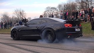 HELLA MEAN Gen5 Camaro SS  BURNOUT AND CRAZY EXHAUST SOUND [upl. by Aitan]