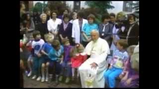 Saint John Paul II and children  Jesus Christ You Are My Life [upl. by Enelrihs489]