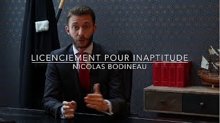 Licenciement pour inaptitude [upl. by Hellman312]