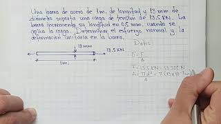 ESFUERZO Y DEFORMACIÓN Ejercicio 4 Stress amp Strain [upl. by Ylatfen891]