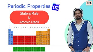 Periodic Table  Class 11 L2 Slaters rule  Atomic radii  Exceptions [upl. by Atteyram]