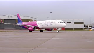 The first A321 aircraft in the WIZZ fleet [upl. by Othilie]