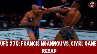 UFC 270 Francis Ngannou vs Ciryl Gane Recap [upl. by Anitsim]