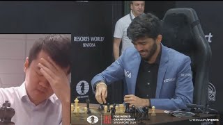 Emotional and shocking ending to World Chess Championship 2024 [upl. by Acimat]