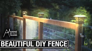 Easy Beautiful DIY Fence [upl. by Nicolau]