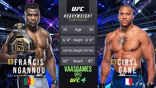 FRANCIS NGANNOU VS CIRYL GANE FULL FIGHT UFC 270 [upl. by Pich]