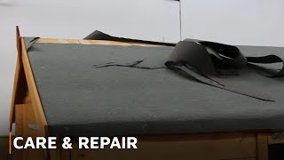 CARE amp REPAIR  How To Fix Damaged Roofing Felt [upl. by Ahteral]