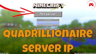 Minecraft Quadrillionaire Server IP Address [upl. by Airal]