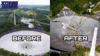 Arecibo Observatory telescope collapses as it was appeared in James Bond movie in 1995 [upl. by Carrelli]