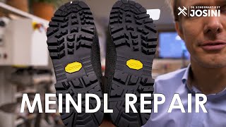 Meindl walking boots complete repair Vibram Foura soles [upl. by Attenyw]