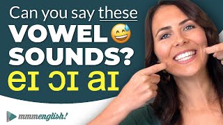 Pronunciation Practice 👄 Difficult Vowel Sounds DIPHTHONGS [upl. by Aitital]