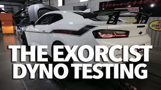 THE EXORCIST Camaro ZL1 1LE Making Power on the Dyno [upl. by Oah585]