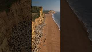 WEST BAY CLIFF COLLAPSE Jurassic Coast Dorset UK PrePost Cinematic [upl. by Yehus]